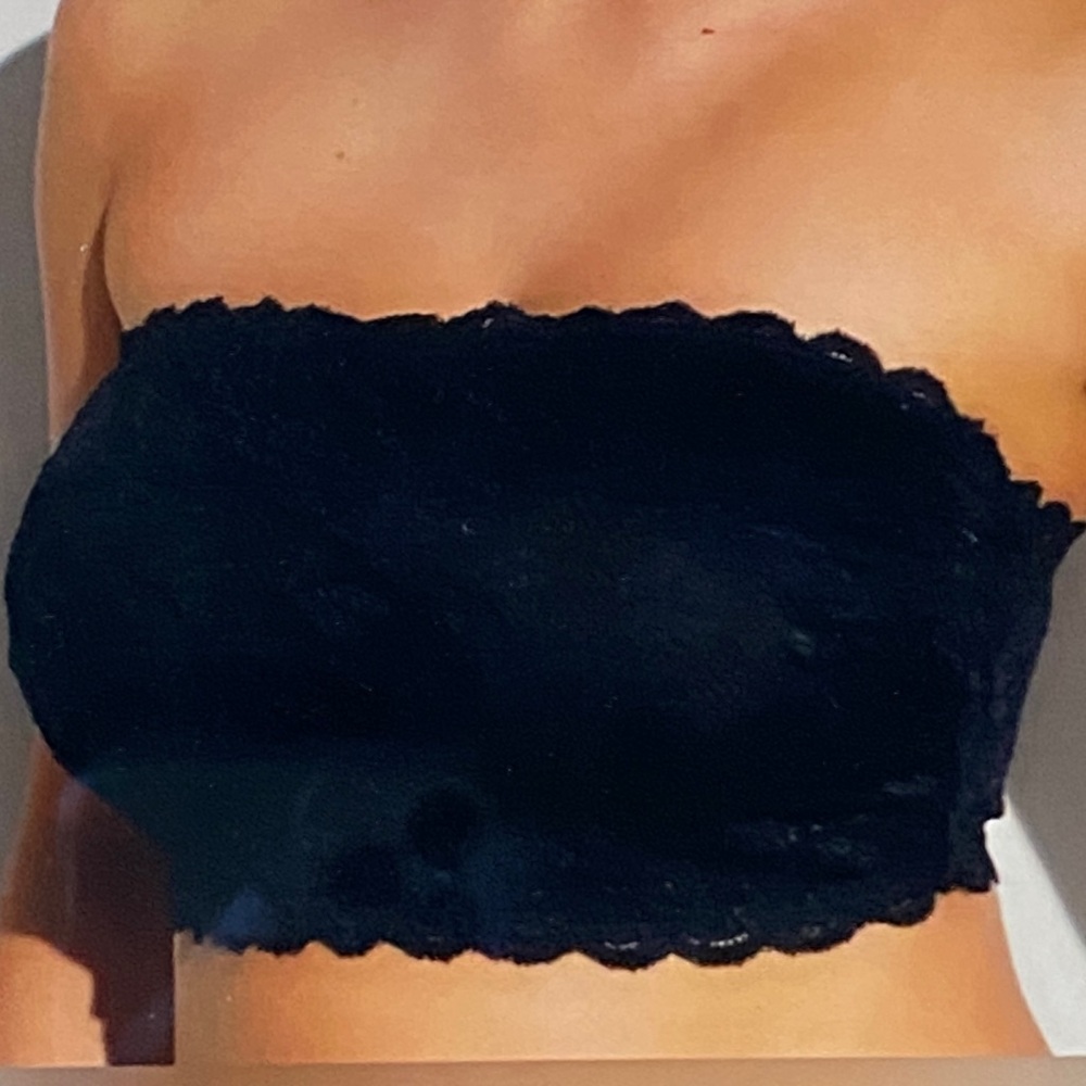 Cosabella Black Lace Bandeau Bralette
